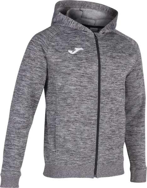 Joma Menfis Full Zip Hoodie - Dark Melange