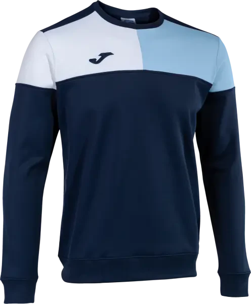 Joma Crew V Sweatshirt - Navy / Sky Blue / White