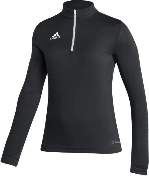 Adidas Women's Entrada 22 1/4 Zip Training Top - Black