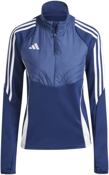 Adidas Women's Tiro 24 Winterized 1/4 Zip Top - Team Navy Blue / White