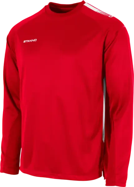 Stanno First Round Neck Sweatshirt - Red / White