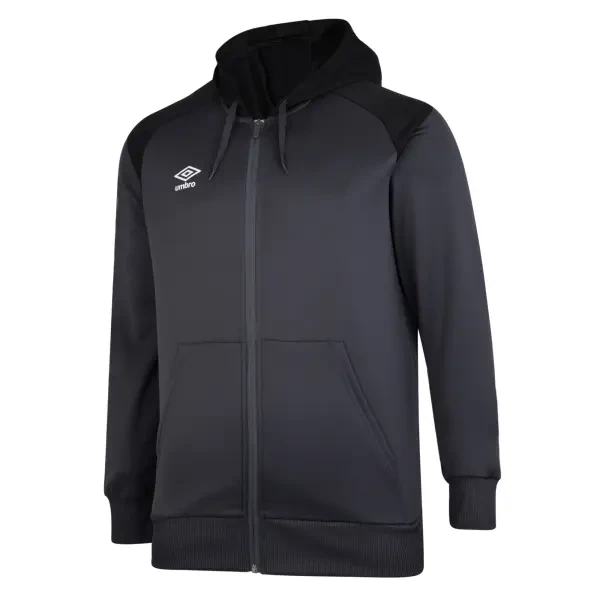 Umbro Full Zip Hoodie Junior - Carbon / Black