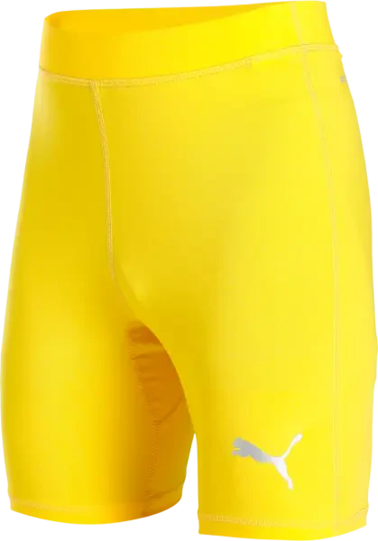 Puma teamLIGA Baselayer Shorts - Cyber Yellow