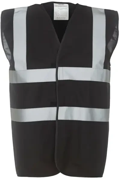 Yoko Hi-Vis Waistcoat - Black